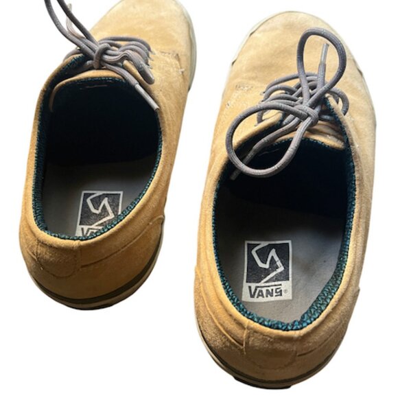 VANS SYNDICATE JASON DILL DERBY, WHEAT LEATHER/ WHITE Mens Size 10 - Picture 4 of 6